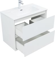 Товар: Тумба с раковиной Aquanet Милан 80 цв. белый глянец 00340154 - фото 6 Тумба с раковиной Aquanet Милан 80 цв. белый глянец 00340154 — фото 6, Тумбы с раковиной