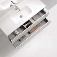 Товар: Тумба подвесная SANCOS Snob R 995х390х500, c двумя ящиками оснащенными доводчиками, Bianco, арт.SNR100/39W - фото 2 Тумба подвесная SANCOS Snob R 995х390х500, c двумя ящиками оснащенными доводчиками, Bianco, арт.SNR100/39W — фото 2, Тумбы под раковину