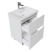 Товар: Тумба напольная "АДЕЛЬ-НОРМА-60 см" с 2-я ящ. белая (ум. Aдель-60) 106039 - фото 2 Тумба напольная "АДЕЛЬ-НОРМА-60 см" с 2-я ящ. белая (ум. Aдель-60) 106039 — фото 2, Комоды и тумбы для ванной комнаты