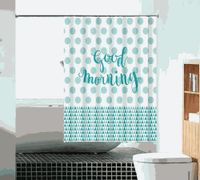 шторка д/в тканевая 180х180см "Мятное утро" MZ-89 — фото 1, Шторки на ванну