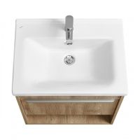 Тумба-умывальник ХОУП 60, 1 ящ., подвесная, орех (под раковину МИРАНДА 60) 1A287201HP6C0 — фото 2, Тумбы под раковину