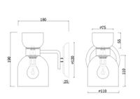 Настенный светильник (бра) Freya FR5094WL-01G — фото 3, Бра