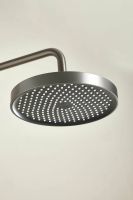 Душевая система с тропическим душем и смесителем BELZ, клавишный переключатель, оружейная сталь, арт-B25713-3 — фото 4, Душевые стойки