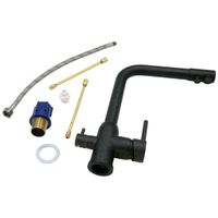 MILANO Смеситель д/кухни совмещенный с краном для питьевой воды, черный камень арт-32657 — фото 8, Смесители для кухни