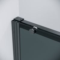 Дверь в нишу Grossman Galaxy (140х195) графит сатин,стекло тонированное,раздвижные, 1 место арт-100.K33.01.140.42.10 — фото 9, Раздвижные душевые двери