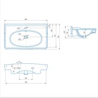 Раковина "МОДЕРН 85 СМ" арт-30588 — фото 4, Раковины встраиваемые сверху