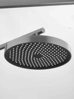 Душевая система встраиваемая BELZ, с тропическим душем, лейкой, изливом, оружейная сталь, арт-B80713-3 — фото 3, Встраиваемые душевые комплекты