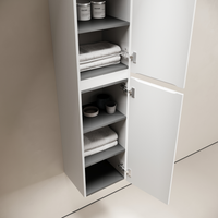 Шкаф-пенал подвесной SANCOS Code, 350х350х1650 мм, цвет белый, арт. арт-PCD35W — фото 6, Пеналы для ванной комнаты