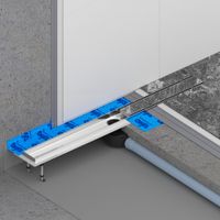 Душевой лоток TIMO Drain System 1000 с двусторонней панелью "plate" под плитку, Хром арт-DS230210/00 — фото 3, Душевые лотки