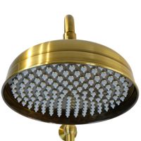 OXFORD Душевой настенный гарнитур (см-ль д/душа/колонна RETRO/верхн.душ/шланг/ручной душ),бронза 32573 — фото 8, Душевые гарнитуры