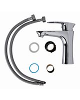 OneLife смеситель для раковины однорычажный полимерный, хром арт-P09-021cr — фото 6, Смесители для раковины