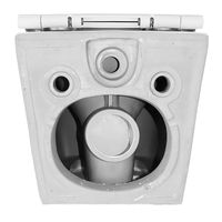 Унитаз подвесной Azario LEGENDA 490x345x325 безободковый, система смыва "Скрытое торнадо", в комплекте с быстросъемным сиденьем микролифт (AZ-2305AS) арт-AZ-2305-AS — фото 13, Подвесные унитазы