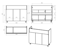 Тумба под раковину арт-П-Чег-01105-011 — фото 5, Тумбы под раковину