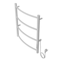 Полотенцесушитель электрический AZARIO VERONA 500/600 4 секции, диммер справа, белый арт-AZ04856W — фото 2, Электрические полотенцесушители