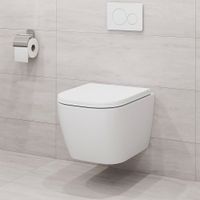 Унитаз подвесной Azario LEGENDA 490x345x325 безободковый, система смыва "Скрытое торнадо", в комплекте с быстросъемным сиденьем микролифт (AZ-2305AS) арт-AZ-2305-AS — фото 15, Подвесные унитазы