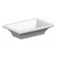 Раковина Scarabeo BUTTERFLY накладная без перелива без отверстий цвет белый арт-4002 — фото 1, Раковины накладные