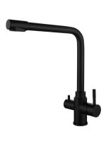 Товар: Orange Boni M15-008b смеситель для кухни однорычажный с каналом для питьевой воды, черный - фото 3 Orange Boni M15-008b смеситель для кухни однорычажный с каналом для питьевой воды, черный — фото 3, Смесители для кухни