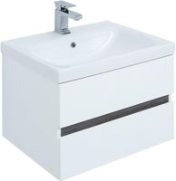 Тумба под раковину Aquanet Беркли 60 белый/дуб рошелье 00254289 — фото 9, Тумбы под раковину