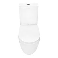 Унитаз-компакт Azario Verona 360х660х800, напольный, безободковый, система смыва "Торнадо", в комплекте с быстросъемным сиденьем микролифт арт-AZ-8301 — фото 1, Напольные унитазы