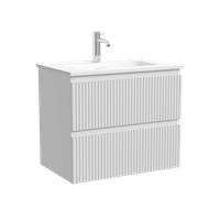 Тумба подвесная SANCOS Snob R 590х390х500, c двумя ящиками оснащенными доводчиками, Bianco, арт. арт-SNR60/39W — фото 5, Тумбы под раковину