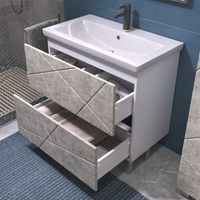 Тумба под раковину VIGO Geometry 80 напольная бетон арт-025 бетон — фото 3, Тумбы под раковину