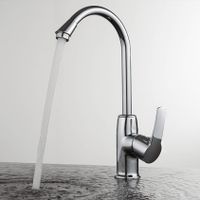 Смеситель для кухни D&K Rhein DA1362401, хром — фото 1, Смесители для кухни