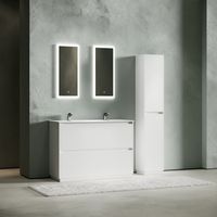 Тумба под раковину SANCOS Libra Floor напольная, 1190х450х840, c двумя ящиками оснащенными доводчиками, белый глянец , арт. LB120F-1W LB120F-2W — фото 3, Тумбы под раковину