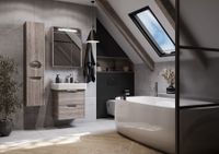 Шкаф-колонна СИЛЬВА 30, подвесная, правая, дуб фьорд 1A215603SIW6R — фото 4, Шкафы для ванной