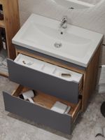 Товар: Тумба под раковину VIGO Wave 80 напольная 385 дуб золотой - фото 7 Тумба под раковину VIGO Wave 80 напольная 385 дуб золотой — фото 7, Тумбы под раковину