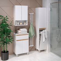 Товар: Шкаф-пенал напольный SYDNEY 35 с корзиной/левый/ AQUA DE MARCO 3035WCSYD/L - фото 6 Шкаф-пенал напольный SYDNEY 35 с корзиной/левый/ AQUA DE MARCO 3035WCSYD/L — фото 6, Шкафы для ванной