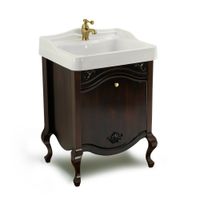 IMPERO База L61xH74xP48 см. д/раковины 60 см, 1 выдвижной ящик, цвет: NOCE 30873 — фото 1, Тумбы под раковину