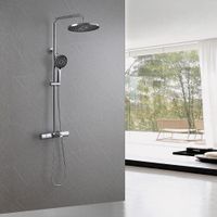 Товар: Душевая стойка ABBER Thermostat AF8516L с термостатом и изливом, хром - фото 2 Душевая стойка ABBER Thermostat AF8516L с термостатом и изливом, хром — фото 2, Душевые стойки