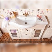 Комплект мебели для ванной Бриклаер КАНТРИ 120KP, бежевый — фото 7, Комплекты мебели для ванной