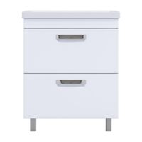 Тумба под раковину VIGO Plaza 70 напольная белый (tn.PLA.COM.70.2Y) — фото 1, Тумбы под раковину