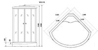 Душевая кабина Niagara Ultra NG-5012-01 (120х120х220) низкий поддон(16см),стекло тонированное,4 места арт-50120134 — фото 3, Душевые кабины