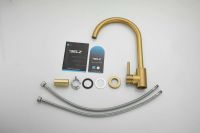 Смеситель для кухни BELZ , брашированное золото арт-B70810-5 — фото 9, Смесители для кухни