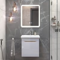 Тумба под раковину VIGO Grani 50 подвесная дуб золотой (028 дуб золотой) — фото 5, Тумбы под раковину