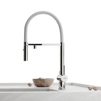 Смеситель для кухни SANCOS Imola с возможностью подключения фильтра для воды, цвет хром с белым изливом, арт. арт-SC4010CHwh — фото 6, Смесители для кухни