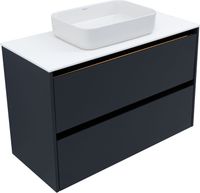 Тумба под раковину Allen Brau Activity 100 антрацит матовый/черный браш арт-1.34006.AM — фото 5, Тумбы под раковину