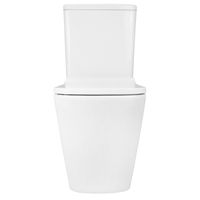 Унитаз-компакт Azario Quadro 605x340x810 напольный, смыв "Торнадо", безободковый с сидением микролифт и арматурой, белый арт-AZ-2175 UQ1 — фото 8, Напольные унитазы