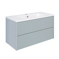 Тумба подвесная PARMA 100 /мята/ AQUA DE MARCO 20100MINTPAR — фото 2, Тумбы под раковину