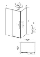 Товар: Душевое ограждение Grossman Galaxy 100.K33.01.140.10.02-200.K33.01.70.10.02 (140х70х195) раздвижная(левая),хром,стекло шиншилла,2 места арт-120.K33.01.1470.10.02 - фото 9 Душевое ограждение Grossman Galaxy 100.K33.01.140.10.02-200.K33.01.70.10.02 (140х70х195) раздвижная(левая),хром,стекло шиншилла,2 места арт-120.K33.01.1470.10.02 — фото 9, Прямоугольные душевые уголки