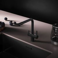 Товар: Func, смеситель для кухни с L-изливом с каналом для питьевой воды, черный арт-F8F05722 - фото 3 Func, смеситель для кухни с L-изливом с каналом для питьевой воды, черный арт-F8F05722 — фото 3, Смесители для кухни