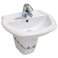 CHILDREN Раковина для детей с рисунком 500х400х160 в комплекте с полупьедесталом 8701+8721 — фото 1, Раковины подвесные