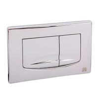 RIVER DUAL Клавиша двойная универсальная h165x245 мм.(пластик), хром арт-20468 — фото 1, Кнопки смыва