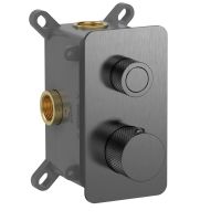 Смеситель с термостатом встраиваемый на 1 потребителя комплект с монтажной частью AQM8810GM — фото 1, Смеситель для душа