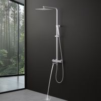 Товар: Душевая система с термостатом Timo Tetra-thermo SX-0169/16 белый матовый - фото 4 Душевая система с термостатом Timo Tetra-thermo SX-0169/16 белый матовый — фото 4, Душевые системы