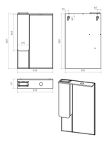 Товар: Зеркальный шкаф арт-П-Чег-02065-01Л - фото 5 Зеркальный шкаф арт-П-Чег-02065-01Л — фото 5, Зеркальные шкафы в ванную