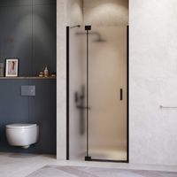 Душевая дверь RGW HO-014B 140x200, профиль черный, стекло матовое/8 мм (EasyClean), арт-350601414-24 — фото 2, Распашные душевые двери