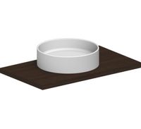 Раковина Scarabeo GEO накладная без перелива без отверстий цвет белый арт-8029 — фото 1, Раковины накладные